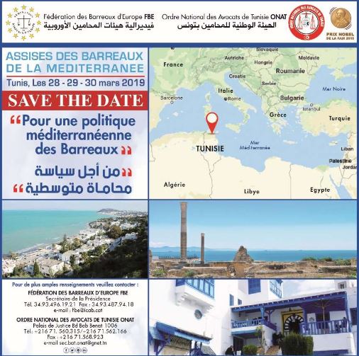 Assises de la Méditerranée 29 et 30 mars à Tunis