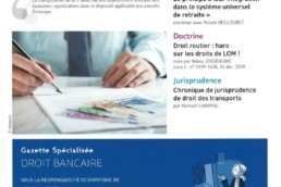 Gazette du Droit Bancaire février 2020