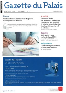 Gazette du Droit Bancaire février 2020