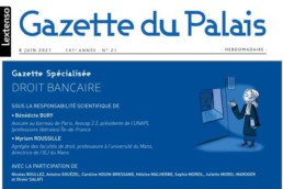 Gazette du Droit bancaire 8 juin 2021