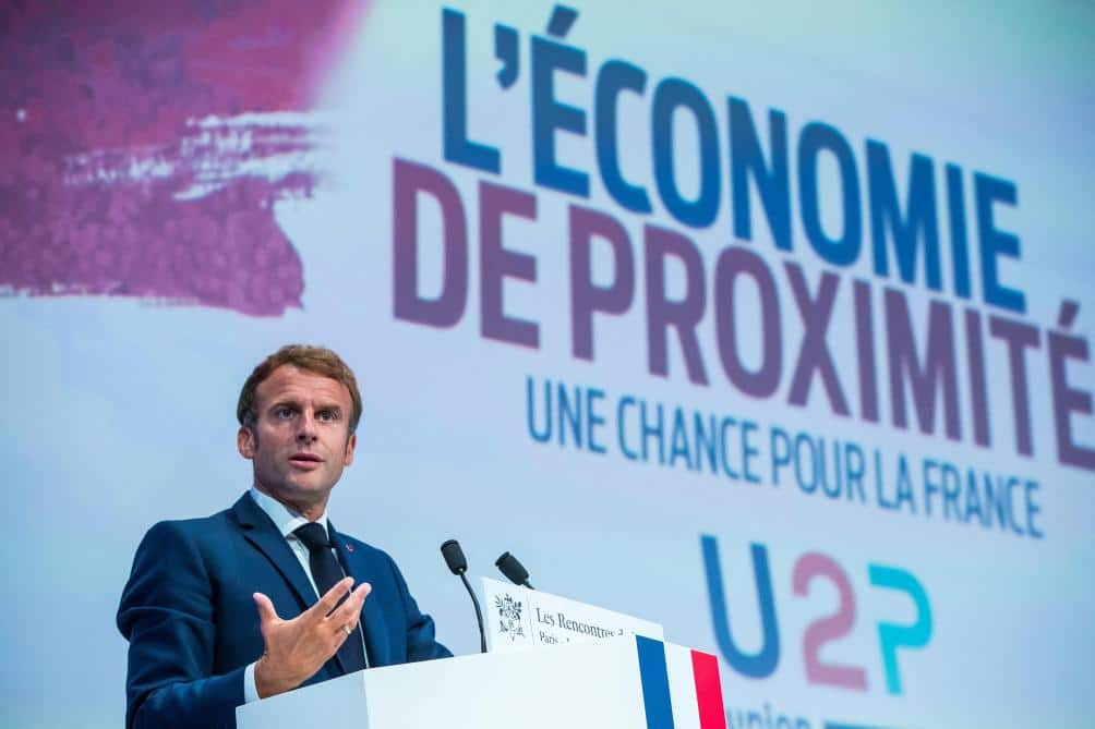 Le président Emmanuel Macron aux Rencontres de l’U2P